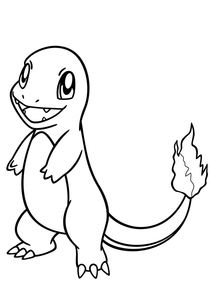 pokemon charmander coloring pages