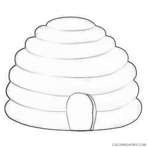 bee hive coloring page