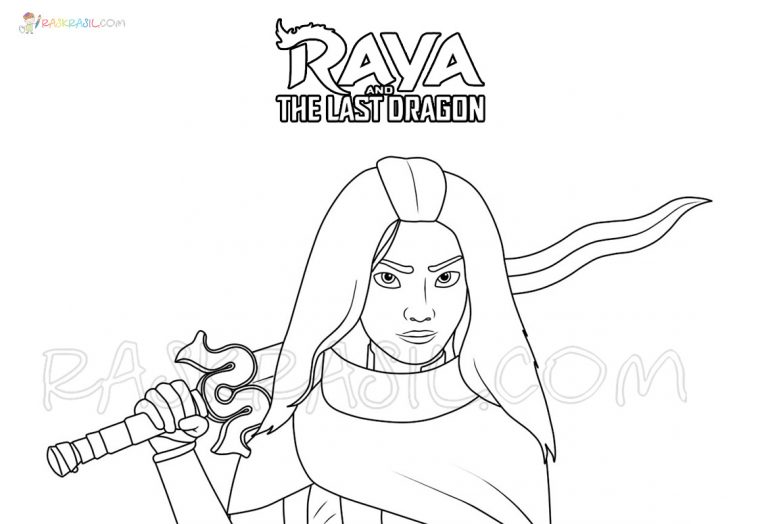 raya and the last dragon color pages