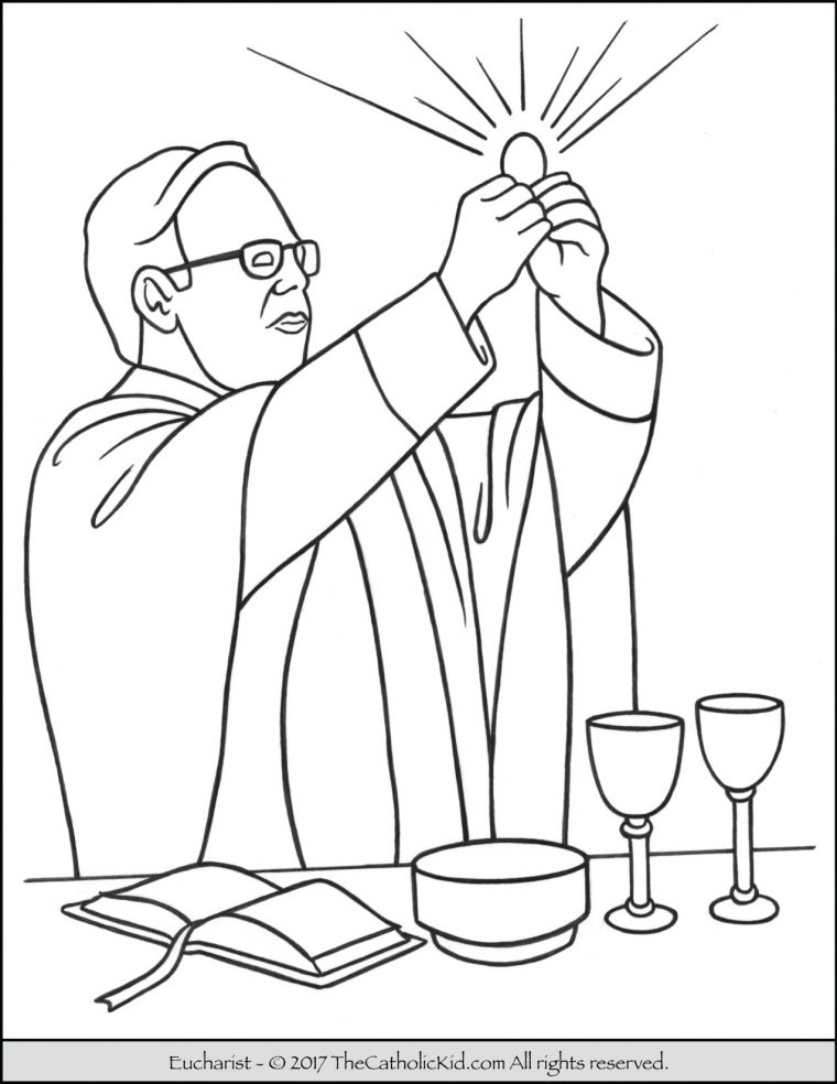 catholic coloring page