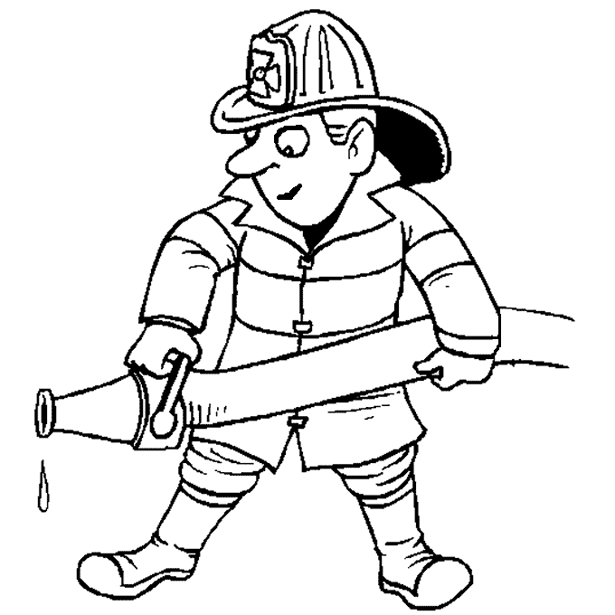 fire fighter coloring pages