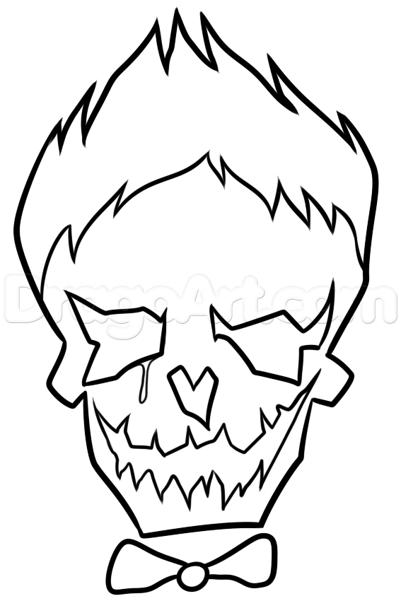 easy joker coloring pages