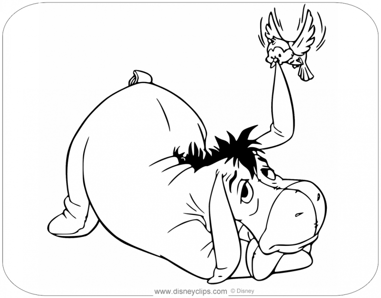 eeyore coloring page