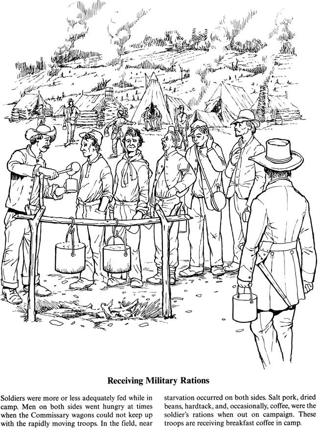 civil war coloring page