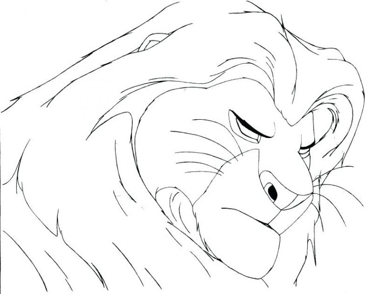 mufasa coloring page