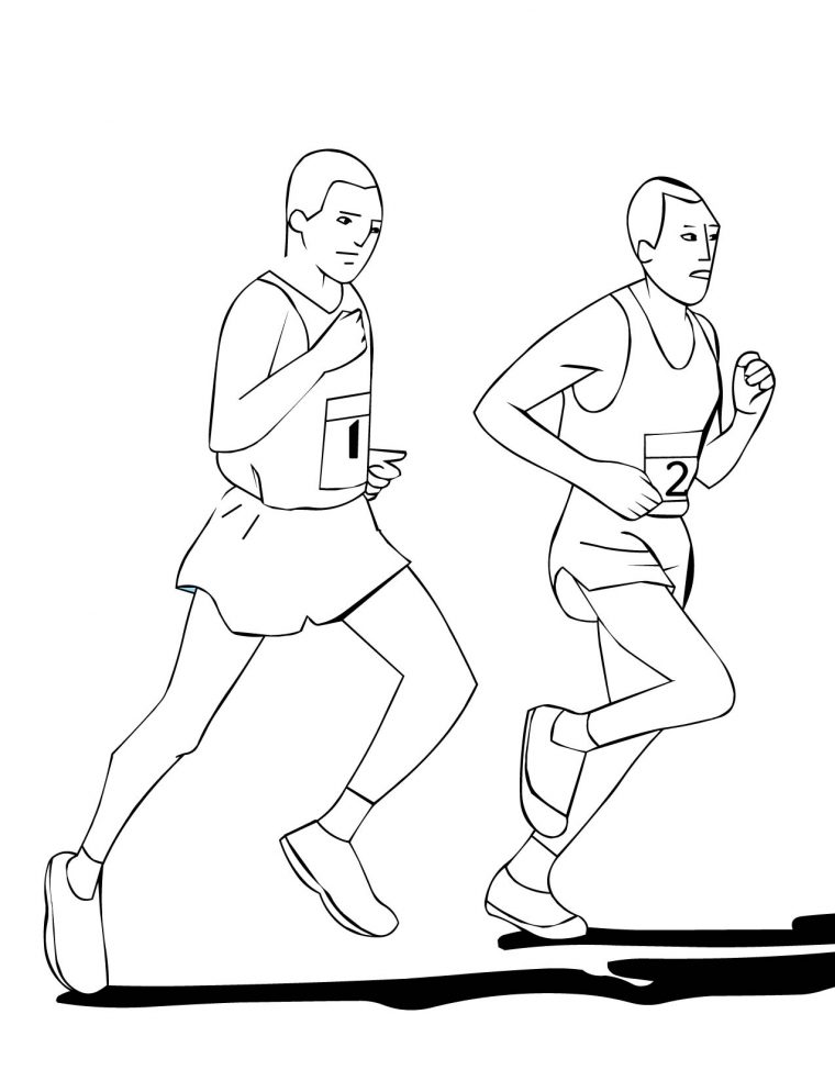 running coloring pages