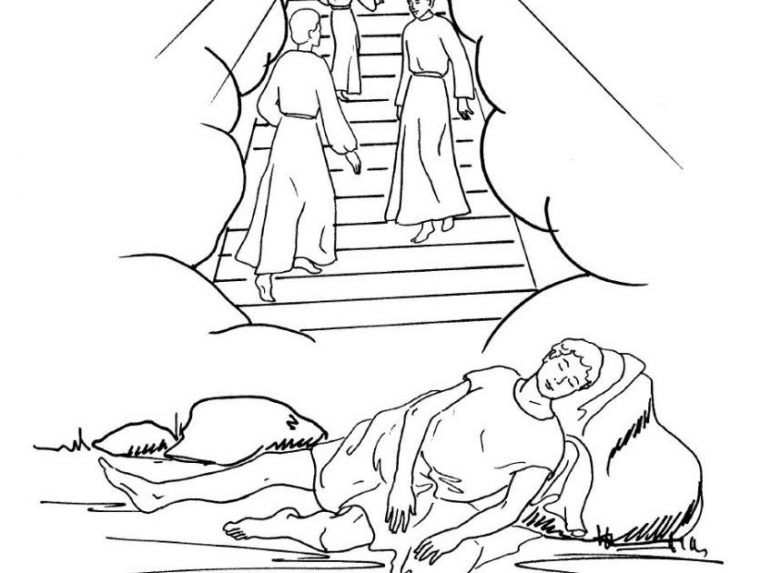 jacob’s ladder coloring page