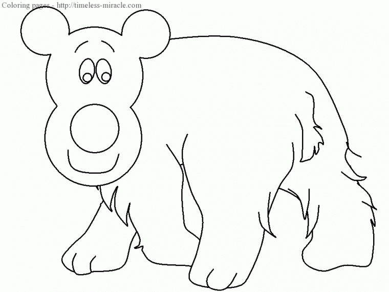 winter animals coloring pages