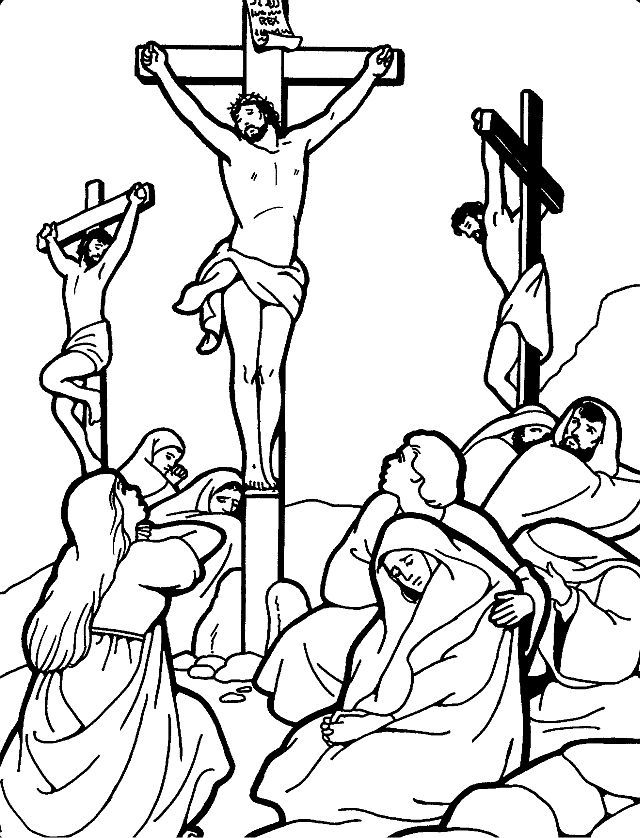 good friday coloring page