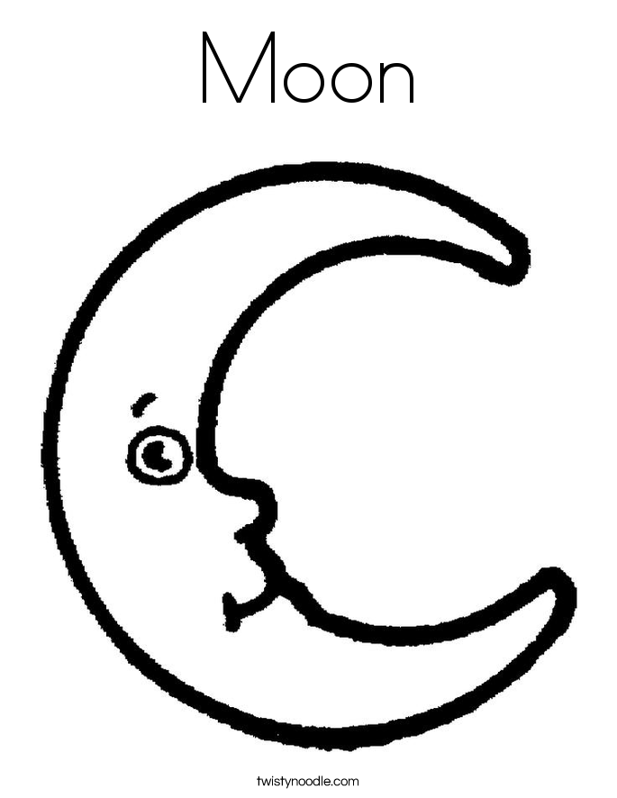 printable moon coloring pages