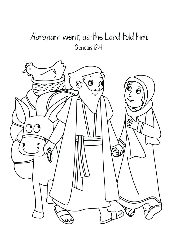 isaac and rebekah coloring pages