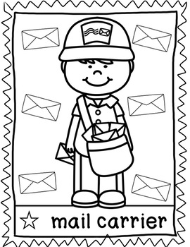 community helper coloring page