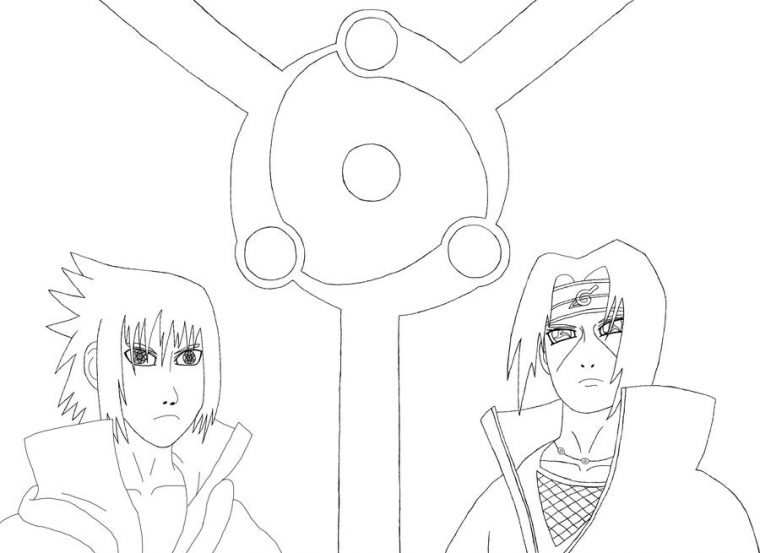 sasuke sharingan coloring pages