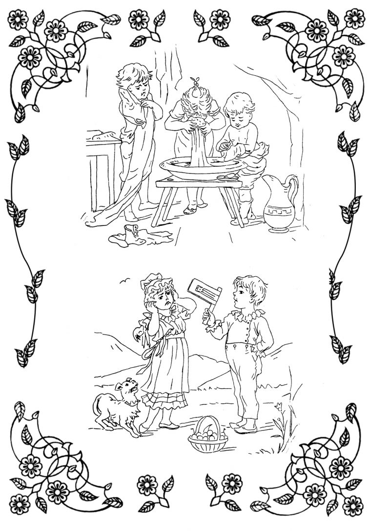 victorian coloring pages