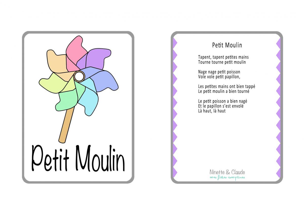 Moulin Comptine - GreatestColoringBook.com