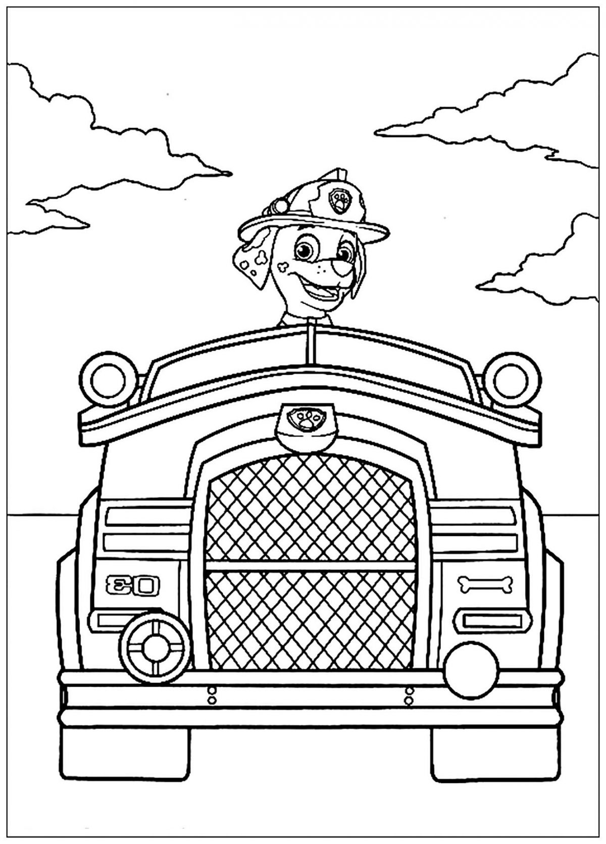 Pat Patrouille Coloriage De Chase Et Sa Voiture  Paw Patrol Coloring