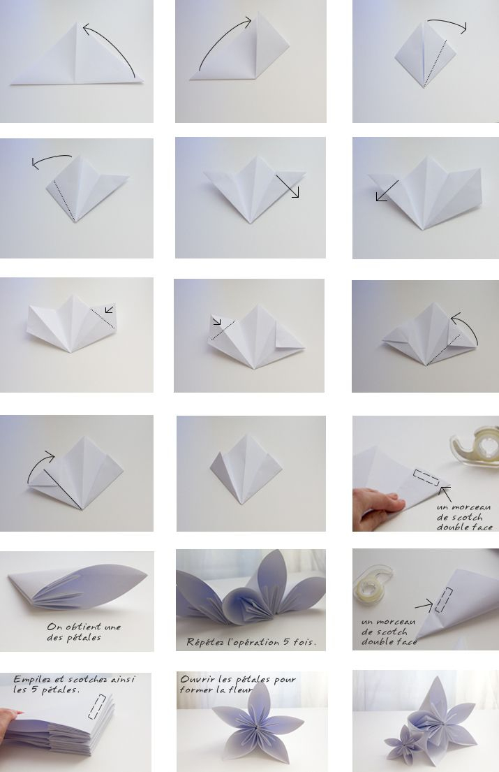 Tutoriel – La Déco De Table En Origami Géant De La Craft pour Origami Facile A Faire En Français