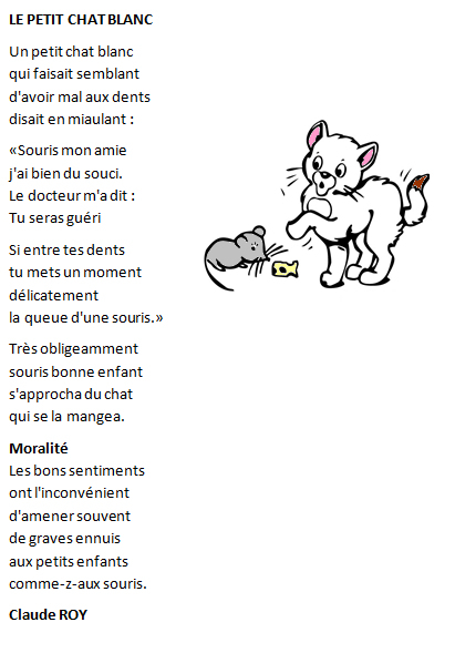 Poesie 3 Petit Chat tout Paroles 3 Petits Chats