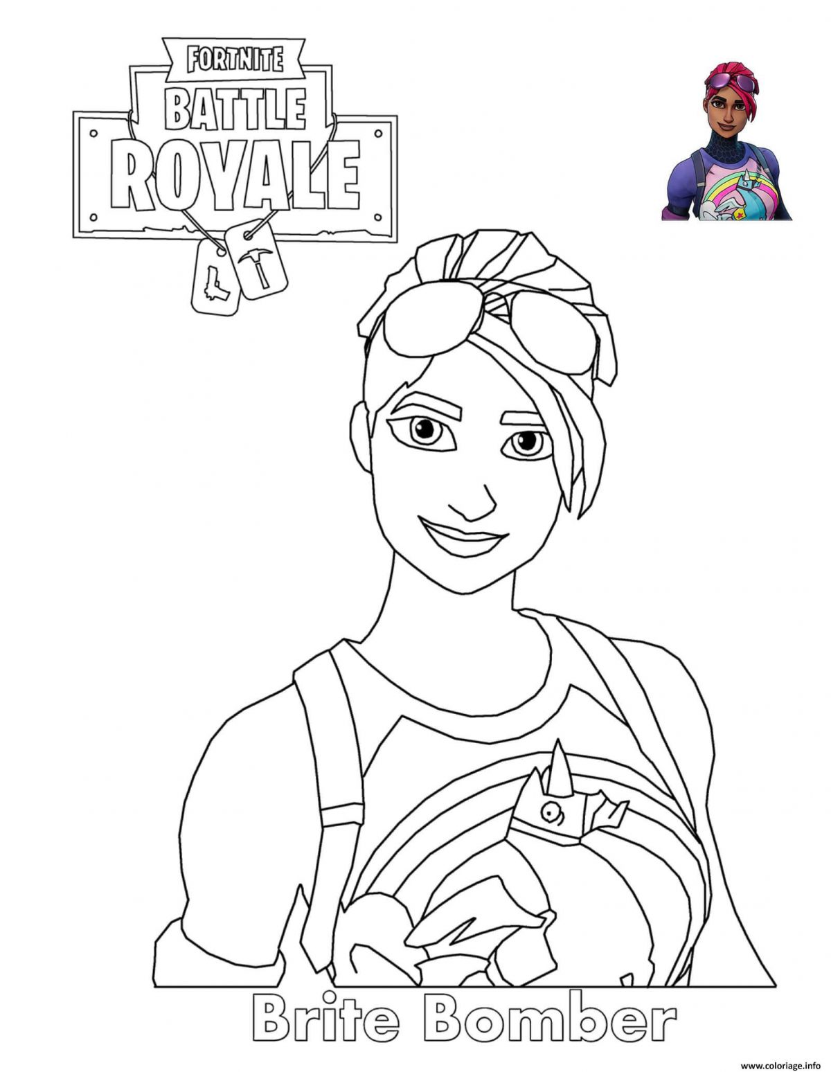 Coloriage Fortnite  GreatestColoringBook.com  GreatestColoringBook.com