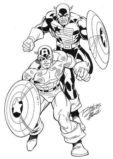 156 Dessins De Coloriage Captain America À Imprimer Sur encequiconcerne Coloriage Captain America