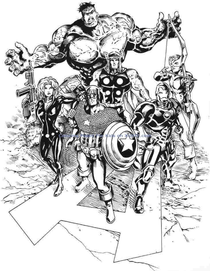 160 Dessins De Coloriage Avengers À Imprimer Sur Laguerche intérieur Dessin Des Avengers