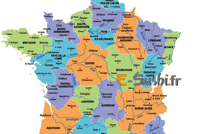 Carte Departement Francais Avec Villes – Altoservices intérieur Num?Rotation Des D?Partements