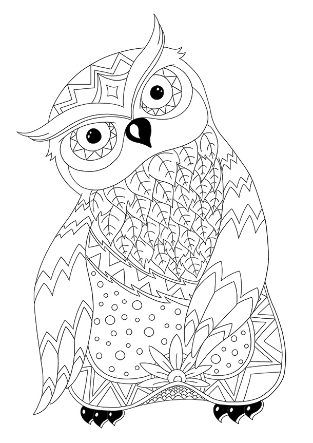 Coloriage À Imprimer D'Animaux : La Chouette | Blog Dinett destiné Coloriage À Imprimer Animaux