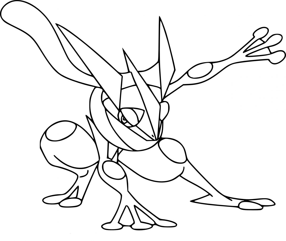 Coloriage Amphinobi Pokemon À Imprimer à Dessin De Pokemon En Couleur