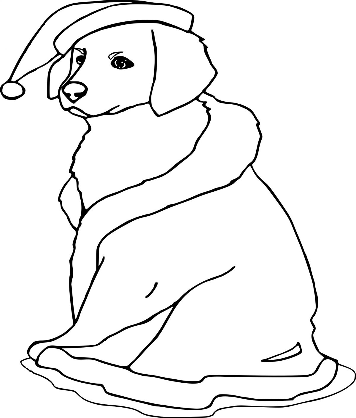 Coloriage Chien À Noël À Imprimer Sur Coloriages tout Coloriage Chien