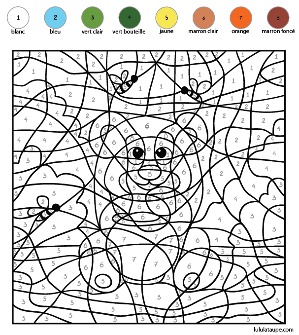 Coloriage Codé, Les Chiffres De 1 À 8 – Lulu La Taupe encequiconcerne Jeux De Dessin Gratuits