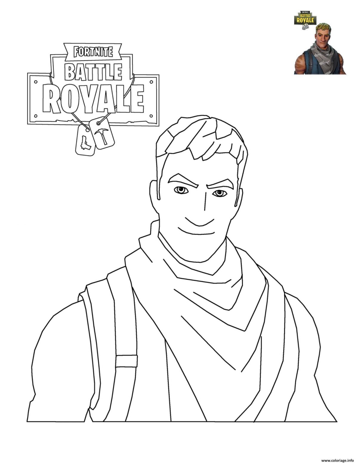 Coloriage A Imprimer Fortnite  GreatestColoringBook.com