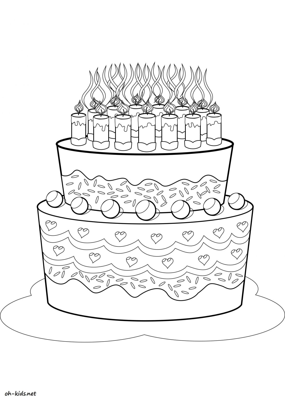 Dessin Gateau D'Anniversaire 4 Bougies Elegant Bougie Dory pour Gateau