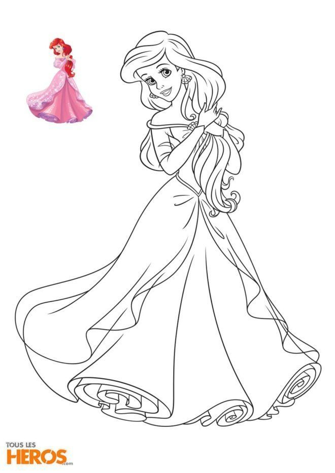 Coloriage Princesse La Petite Sirene Best Coloriage New avec Dessin Ariel La Petite Sirene A Imprimer