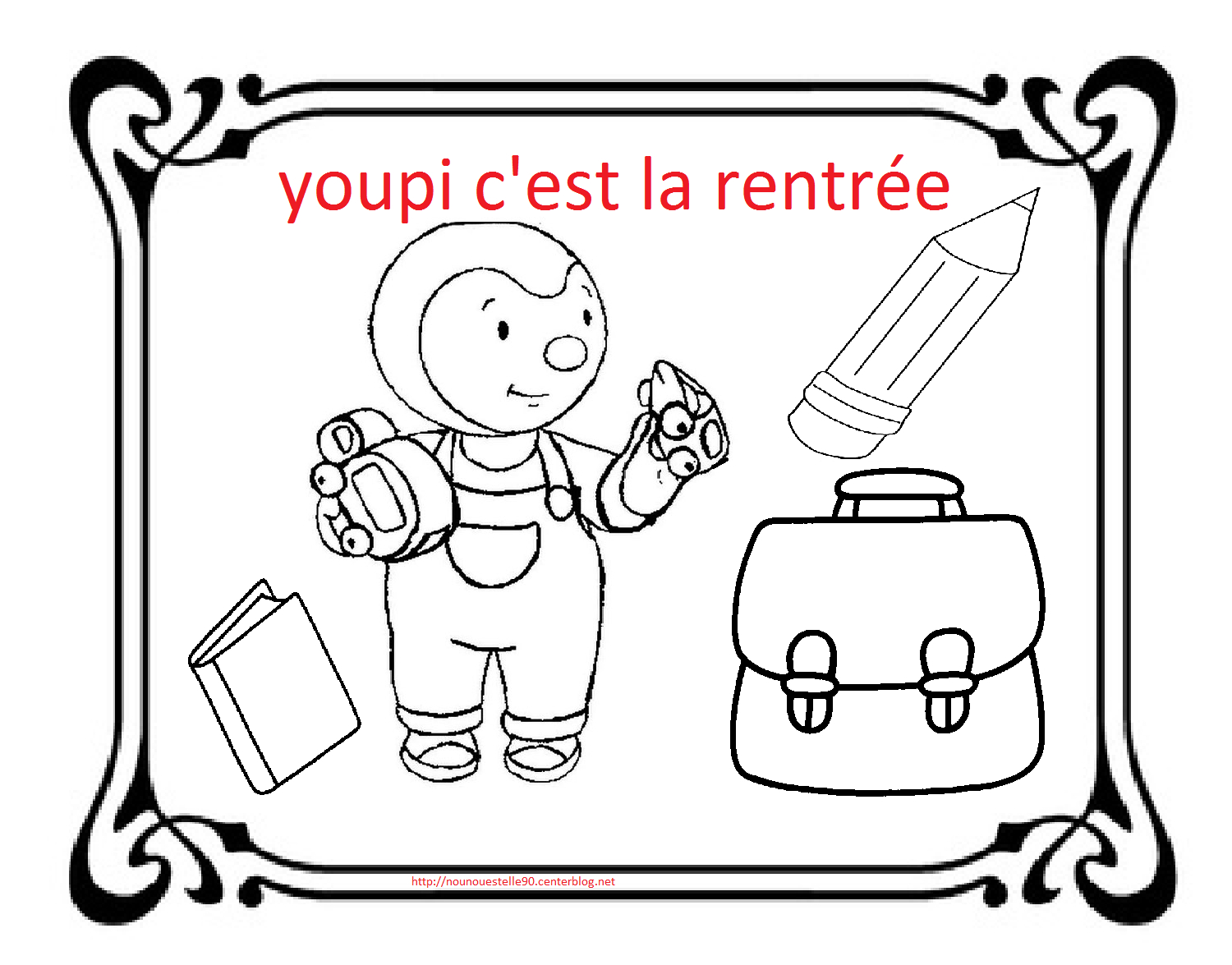 Coloriage Rentree - Ohbq dedans Coloriage Rentr?E Maternelle