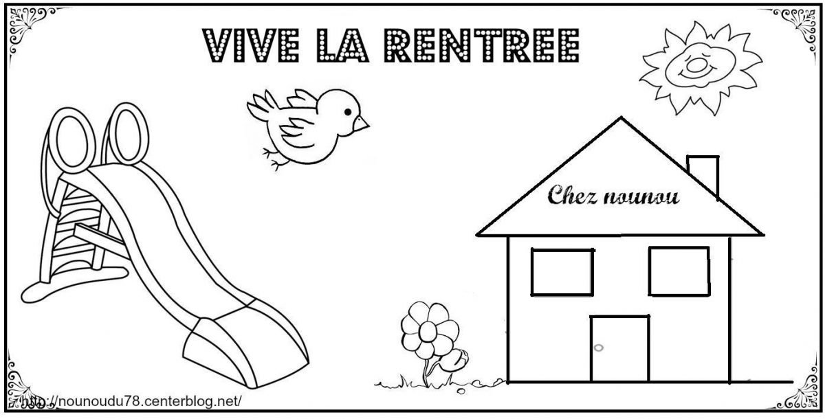 Doodle Rentree Des Classes Sur Cahier - Doodles dedans Coloriage Rentr