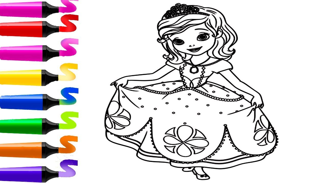  Coloriage En Ligne Princesse Sofia  GreatestColoringBook com