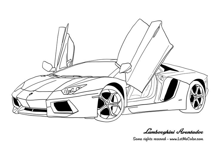 Fine Coloring Page Lamborghini That You Must Know, You’re encequiconcerne Voiture Int?Rieur Coloriage