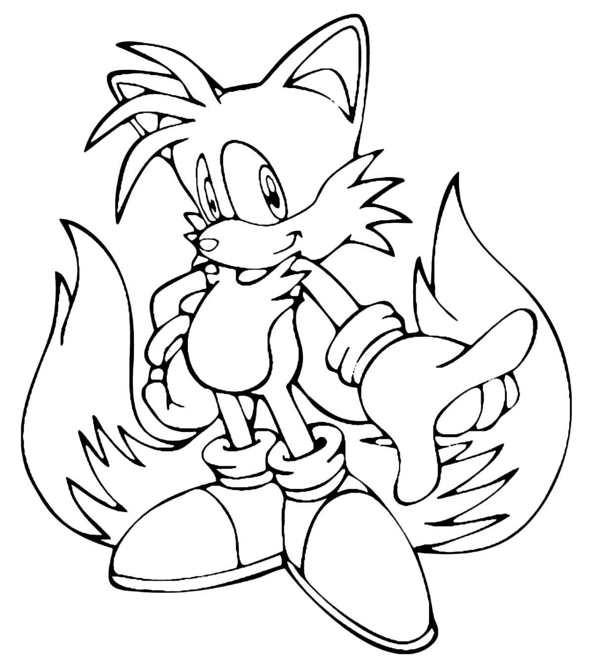 Coloriage Sonic Tient Une Épée Dessin Gratuit À Imprimer avec Coloriage