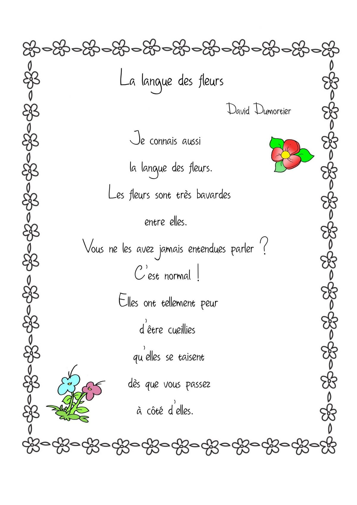"Mon École" Une Poésie Pour La Rentrée Poésie Cm2 intérieur Poesie Pour Les Vacances