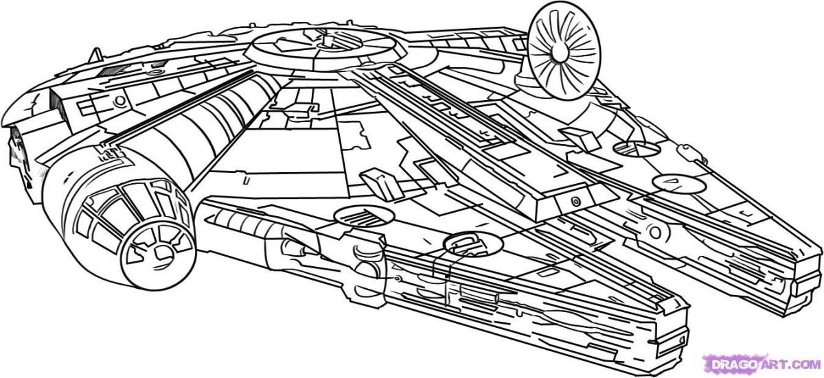 20 Dessins De Coloriage Star Wars Vaisseau À Imprimer concernant