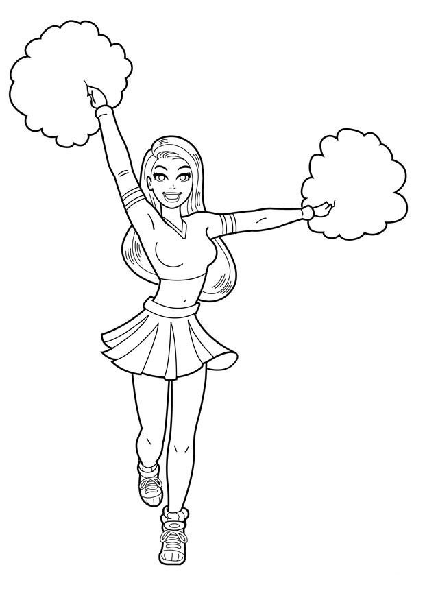 cheer coloring page