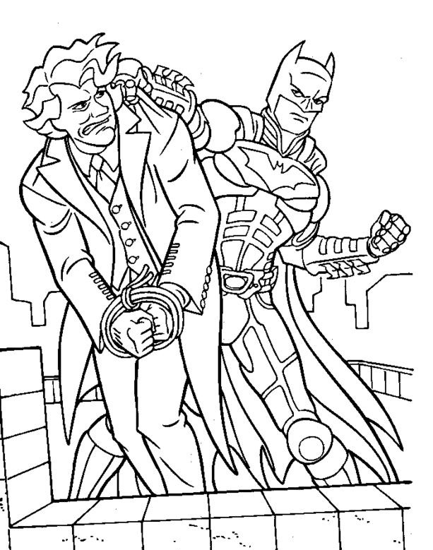 batman joker coloring pages