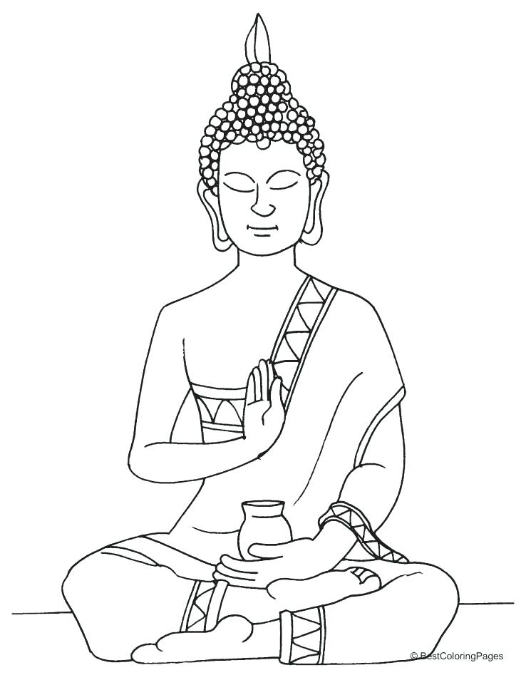 buddha coloring pages