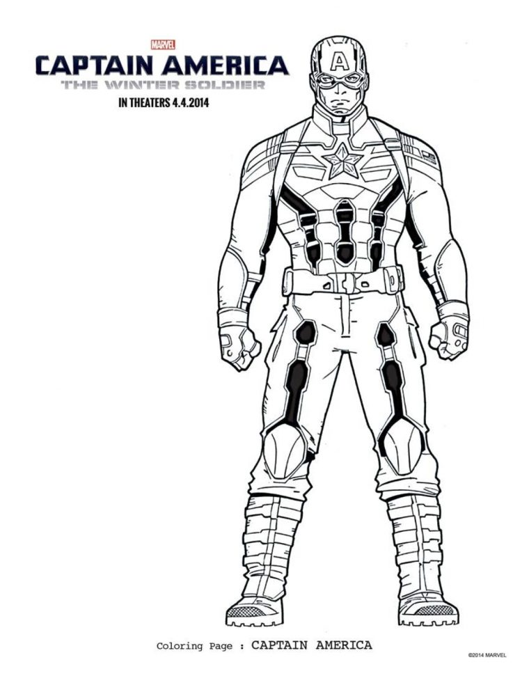 infinity war captain america coloring pages