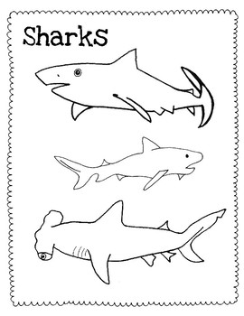 clark the shark coloring page