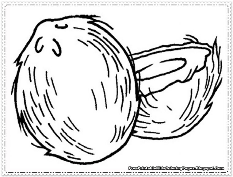 coconut coloring pages
