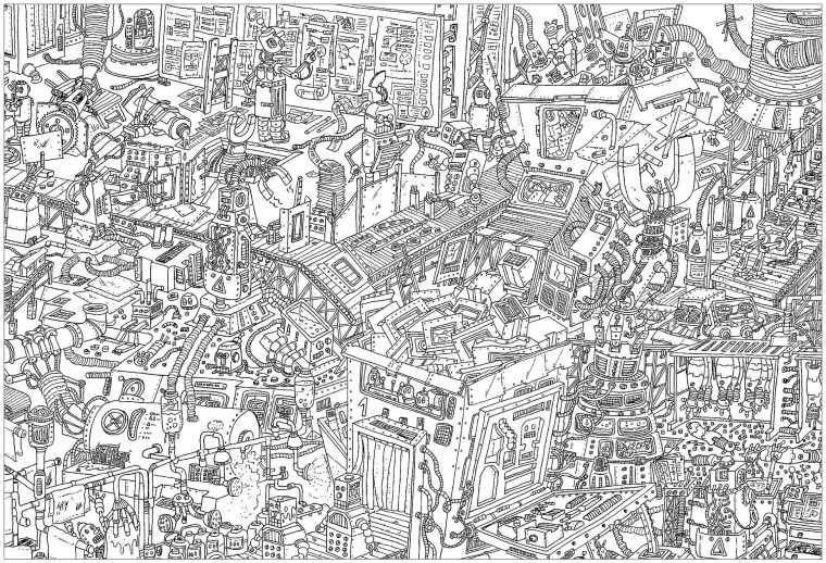 where’s waldo coloring page