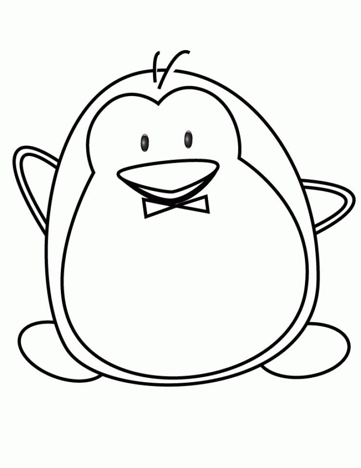 printable cute penguin coloring pages