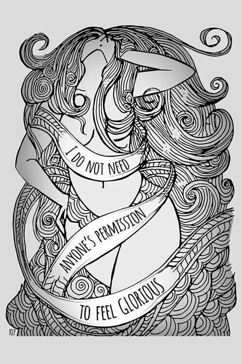 body positivity coloring pages