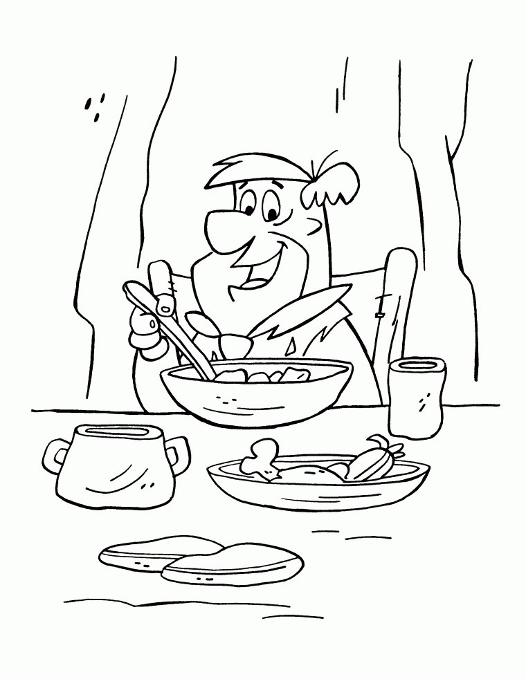 flinstone coloring pages